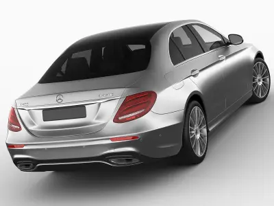 Mercedes E-class AMG package sedan 2017 3D model