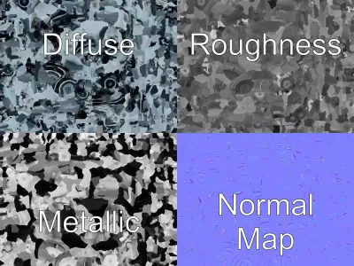 Inline 6-Cylinder Engine model pack with robust cast-iron block Low-poly 3D model