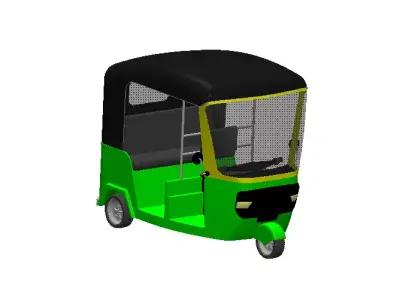 Auto Rickshaw 3D print model