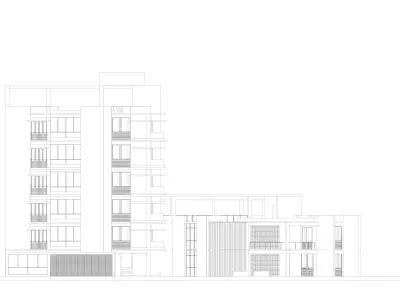 Apartment Building 3D model 3