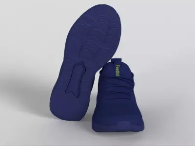 Feethit Womens Running Shoes Tennis Walking Shoe Low-poly 3D model