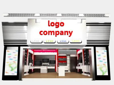 Exterior Design Tent Layout a69 3D model