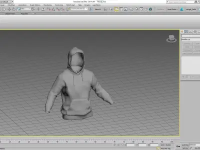 Hoodie Low-poly 3D model