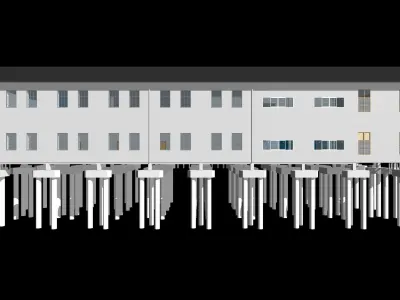 Laboratory building in REVIT 24R05 3D model