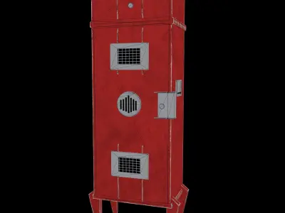 Steempunk locker Low-poly 3D model