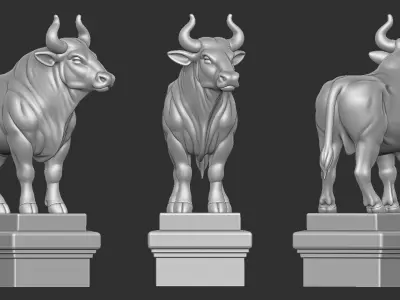 Buffalo Statue  3D print model