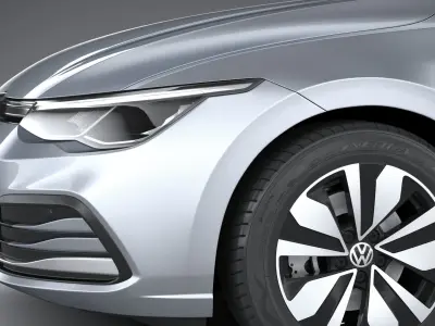 Volkswagen Golf LIFE 2023 3D model
