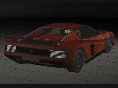 Ferrari Testarossa 3D model