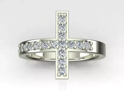 Holy Cross Ring 3D print model