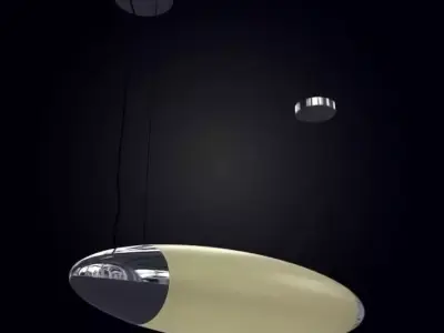 Lamp  Hanging Oval 3D model