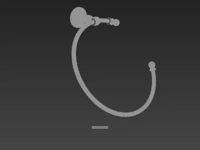 Ottoman Mansion Towel Round 3D model