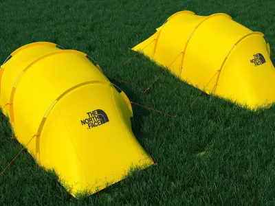 Mountain Camping tent 3D model