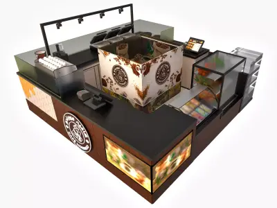 KIOSK CAFE MORINDO 3D model