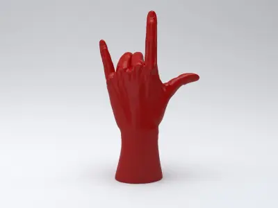 Hand rock printable 3D print model