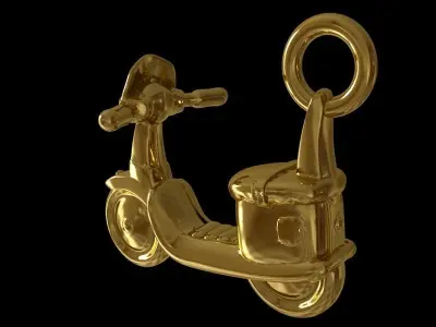 Moped pendant Free 3D print model
