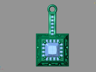 Women Pendants 3DM STL Pendant Renders Details 3D print model 3D print model