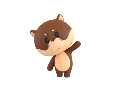 Character325 Rigged Otter 3D model