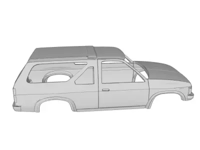 87 Nissan Pathfinder  3D print model