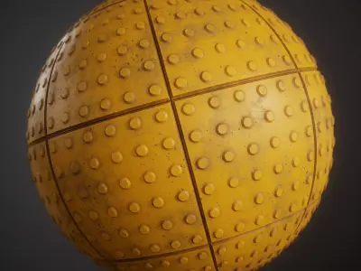 Tactile Pavement Material Free 3D model