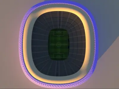 football stadium  3D model