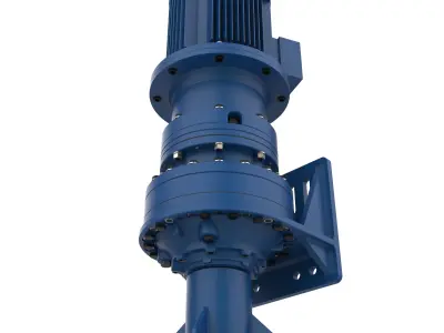 Industrial Planetary Gearbox - Fully Detailed Engineering CAD 3D model