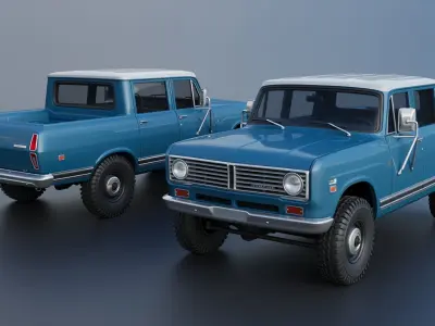 International Wagonmaster 1973 3D print model