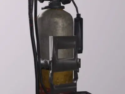 OxygenTank Low-poly 3D model