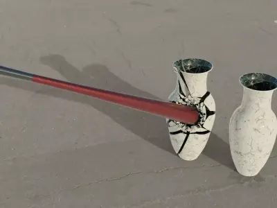 Vase 3D models Low-poly 3D model