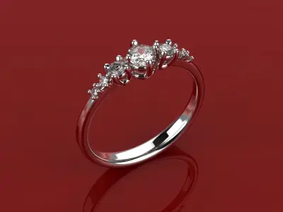 Engagement Ring - 3D Jewelry - BR-468 3D print model