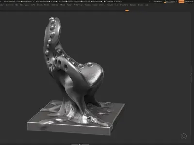 Modern Abstract Decorative sculpture 3d print model 3D print model 8