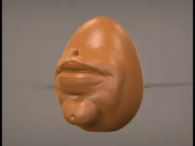 Face Egg 3D print model