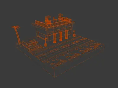 cuba lowpoly by cyberalex NEW YEAR SALE Free low-poly 3D model