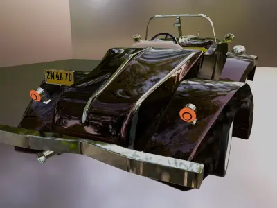 car old Low-poly 3D model