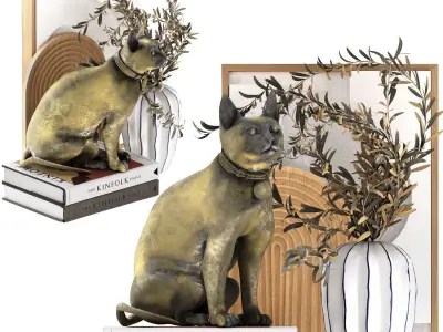 decorative set 06 3D model 7