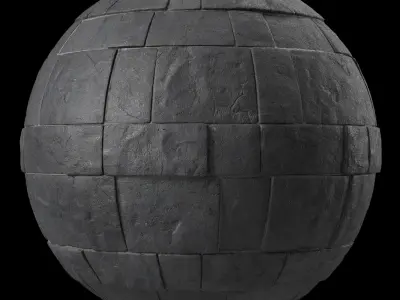 Stone Wall Materials 85- Decorative Slat Stone wall - Pbr  Texture