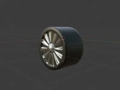 Wheel Free 3D model 5