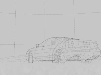 Nissan 300ZX Z32 Low-poly 3D model