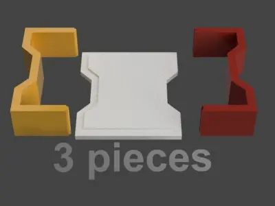 interlock planter and  mold for concrete 3D print - CNC 3D print model