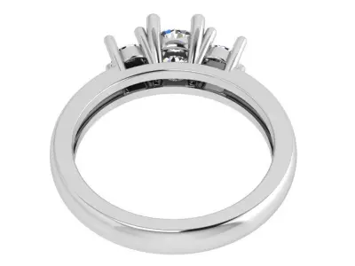 Round Diamond Basket Ring 4369 3D print model purchase