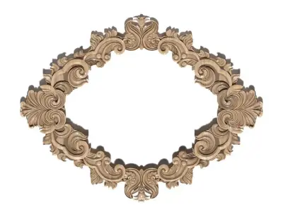 Frame-018 ornate frame 3D model