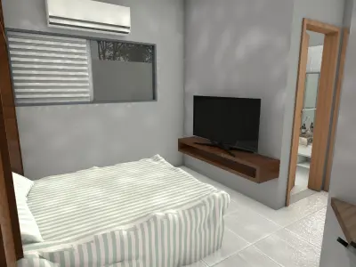 House 3 Bedrooms With Pool  3D model
