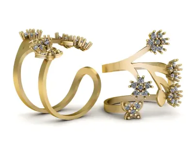 LUXURY DIMOND RING 3D PRINTABLE MODEL 3D print model