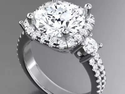 Engagament Ring 3D print model