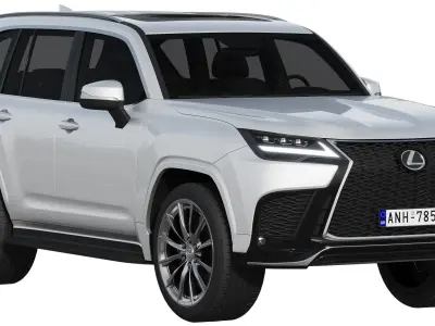 Lexus LX600 F SPORT 2022 3D model