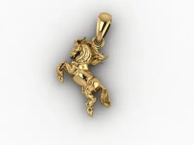 pendant horse 3D print model