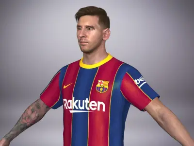 Football Player 10 Low-poly 3D model