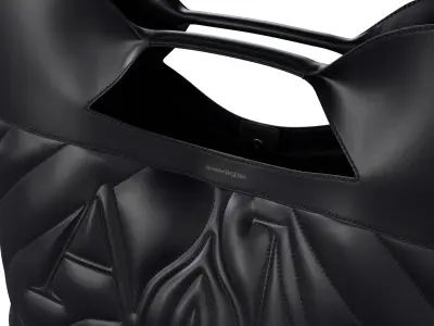 Alexander McQueen Seal logo embroidered tote bag 3D model