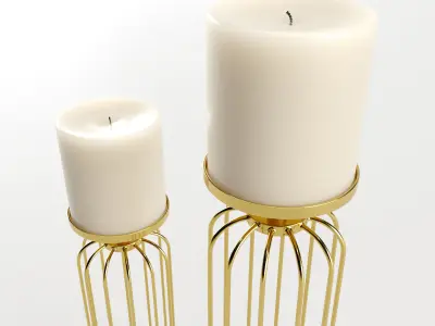 Brayden Studio Candleholders 3D model