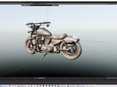 Crazy Harley Davidson 3D model