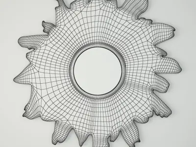 Floris Whitewashed Mirror by Made Goods 3D model